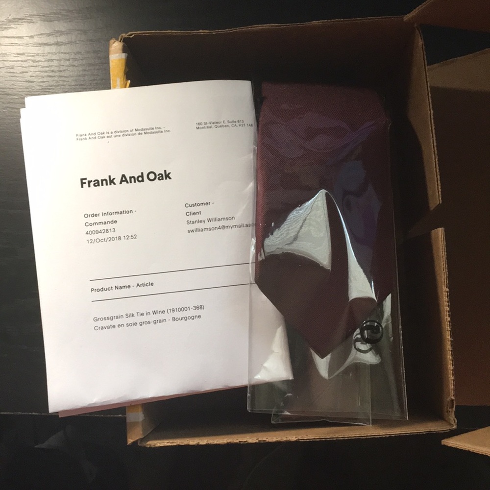 Frank & Oak Silk Tie